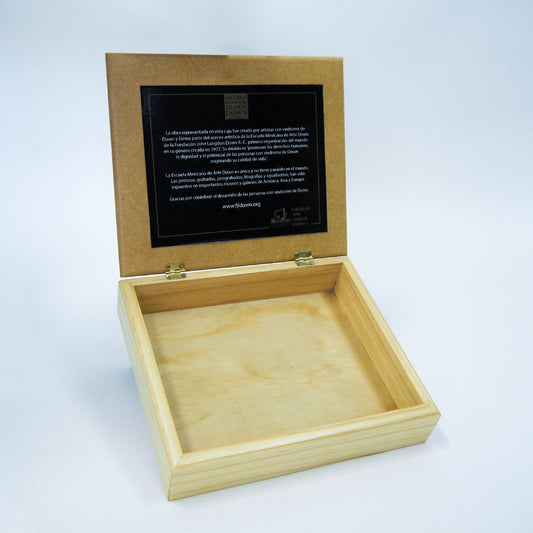 Caja de Madera "Árbol de Colores"