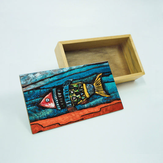 Caja de Madera "Pez del Golfo"