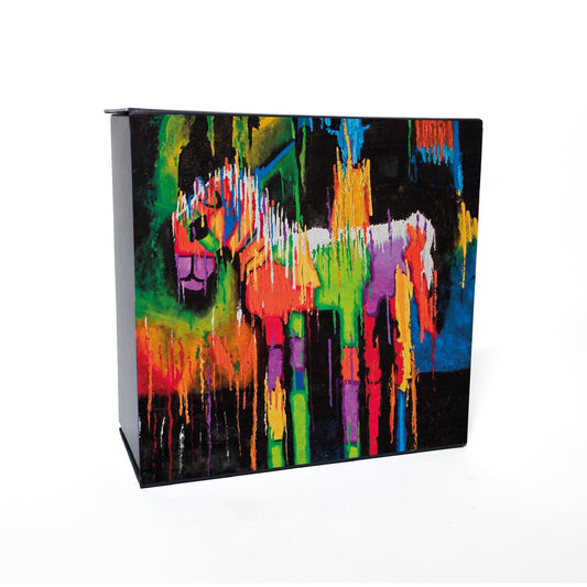 Caja mezcalera "Caballo de Colores"