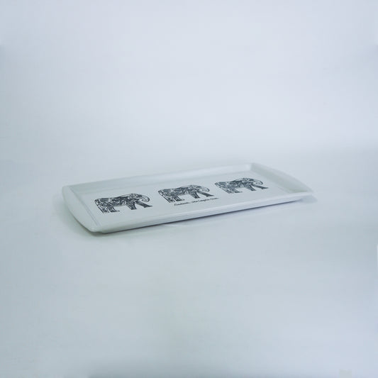 Charola rectangular "Elefante chino"