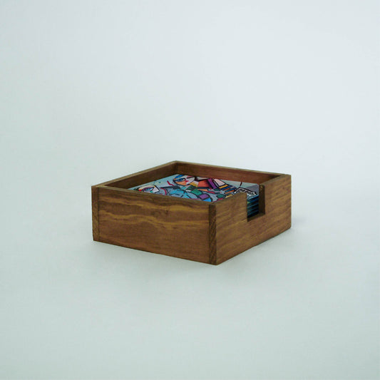 Portavasos cuadraro "Maniquies"