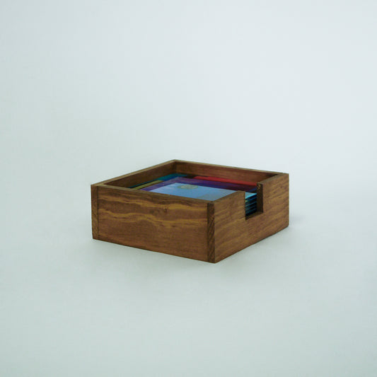 Portavasos cuadrado "Puerta Morada"