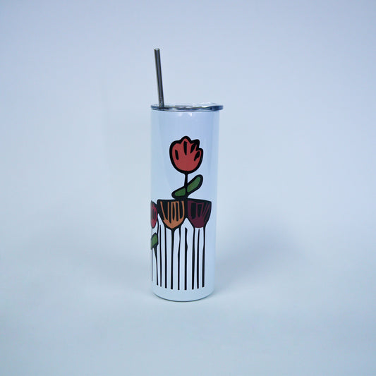 Termo con popote "Guitarras de Orquesta"