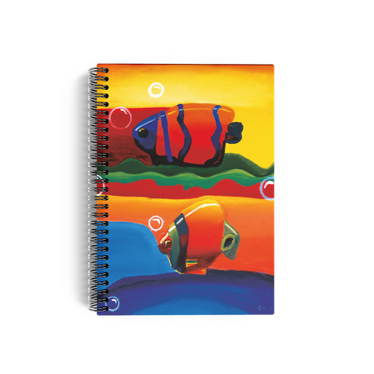 Libreta "Los peces saltan en el agua"