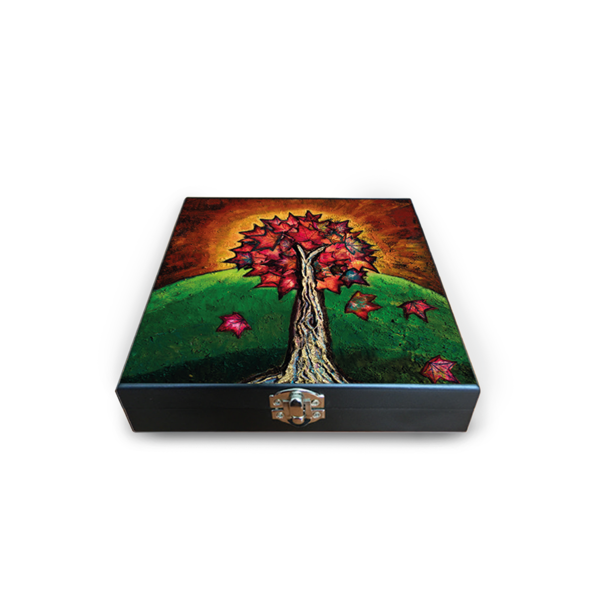 Set de vino "Árbol de otoño"