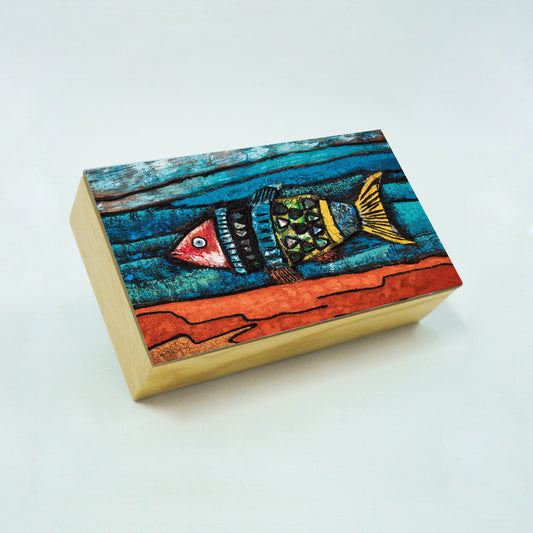Caja de Madera "Pez del Golfo"