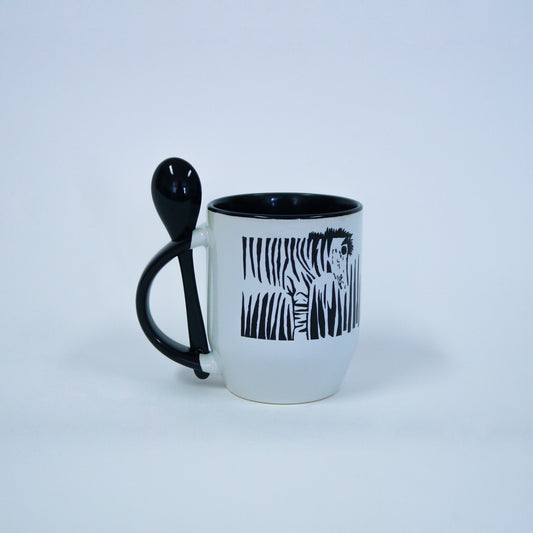 Taza de cerámica "Cebra"